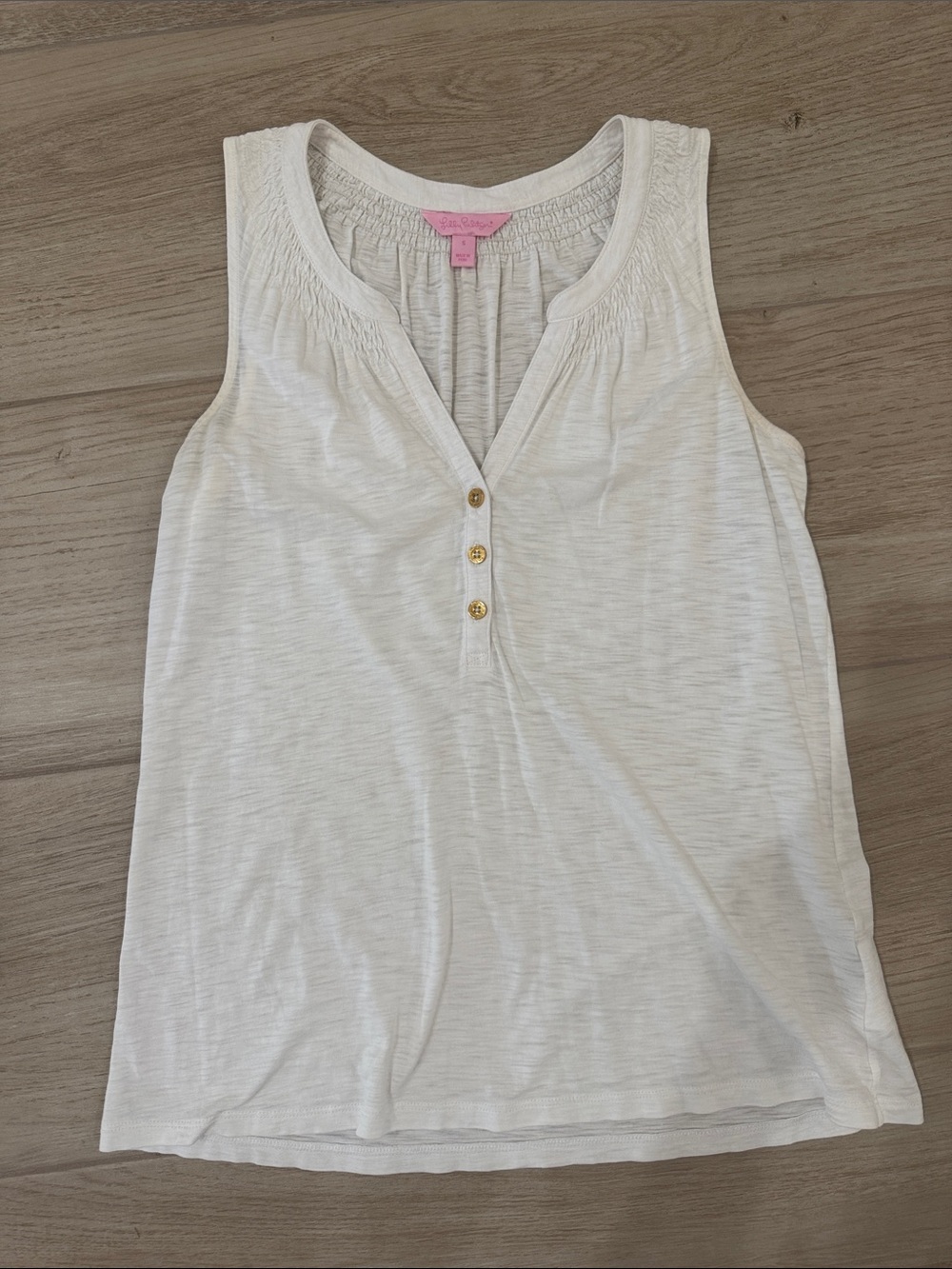 Lilly Pulitzer Essie Tank in White Size S